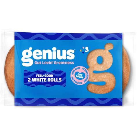 Genius Gut Lovin Gf Feel Good White Rolls 2 X 70g Compare Prices And Where To Buy Uk