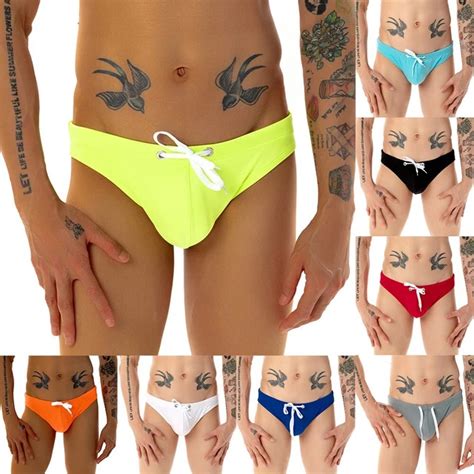 MAILLOTS DE BAIN Hommes Slips Plage Grande Poche Tasse Slips Bikini