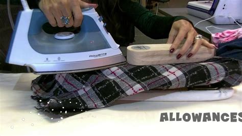 How to Press using a Tailor's Clapper with Angela Wolf - YouTube