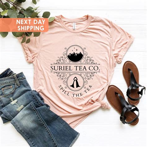 Suriel Tea Co Shirt ACOTAR Tshirt Book Tea Shirt Book Lover Gift Book