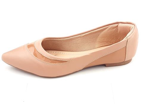 Sapatilha Feminina Cs Nude Verniz Bico Fino Ceci Cal Ados Atacado De Cal Ados