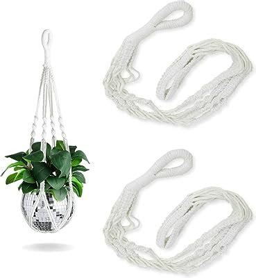 Amazon LIVALAYA Macrame Plant Hangers Wall Planter Blue Ombre 48