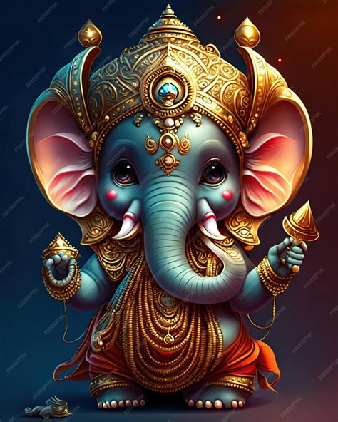Deus Com Cabeça De Elefante - Ganesha deus hindu bonito corpo humano e cabeça de elefante senhor da ...