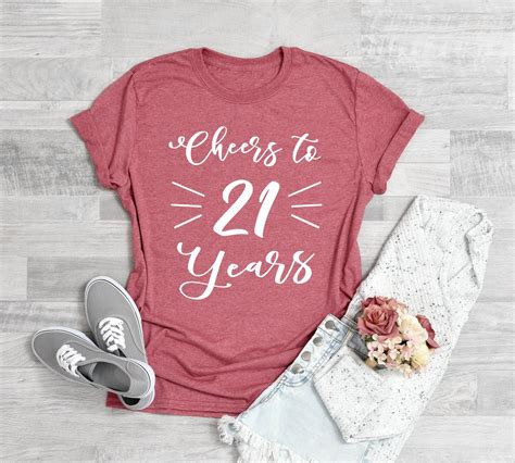 21st Birthday Shirt Birthday Party Tee 21th Birthday T Shirt Etsy