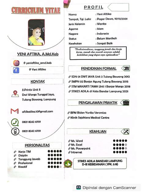 Scan Lamaran Kerja Pdf
