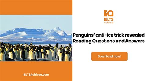 Penguins’ anti-ice trick revealed Reading Questions and Answers