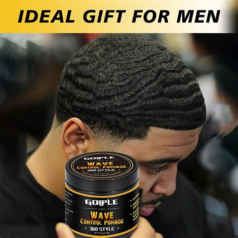 Natural Wave Pomade For Men Strong Hold Easy Wash 360 Wave Training