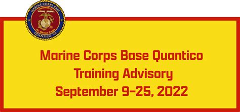 Quantico Training Schedule 2022