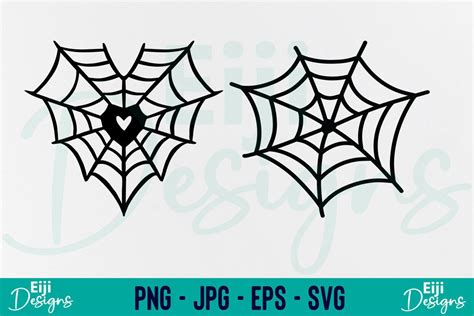 Heart Spider Web SVG Clipart, Halloween Graphic by EIJI Designs ...