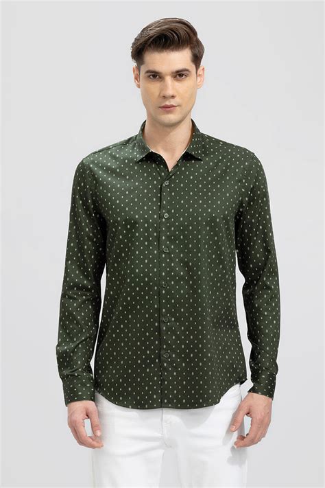 Buy Mens Ikon Green Shirt Online Snitch