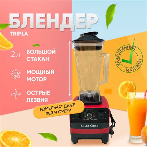 Блендер Tripla Стационарный профессиональный с лезвиями повышенной ...