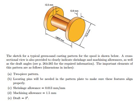 Solved Spool Design The Blank For The Spool Shown In The Figure