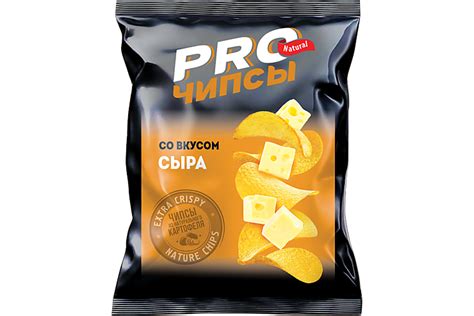 Чипсы «PRO-Чипсы» натуральные картофельные со вкусом сыра, 150 г ...
