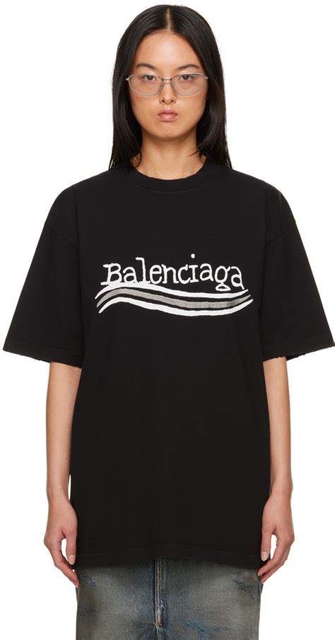 Balenciaga Black Printed T Shirt Balenciaga