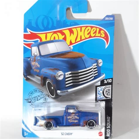 Jual HW HOT WHEELS CHEVY PICKUP TRUCK ROD SQUAD BLUE Biru Kota Tangerang Selatan DWU