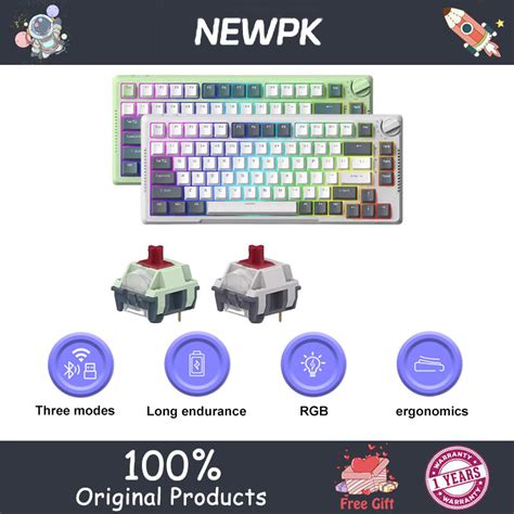 RK H Three Mode Wireless Mechanical Keyboard Hot Plug RGB Shopee Philippines