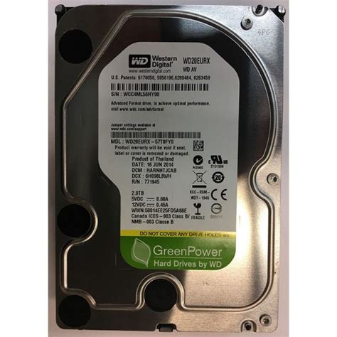 WD20EURX-57T0FY0 – Western Digital 2TB 5900 RPM SATA 3.5″ HDD – Disk ...