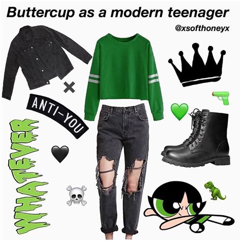 Buttercup powerpuff girls aesthetic niche meme | Powerpuff girls ...