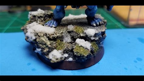 How To Make A Snow Base For Miniatures Youtube