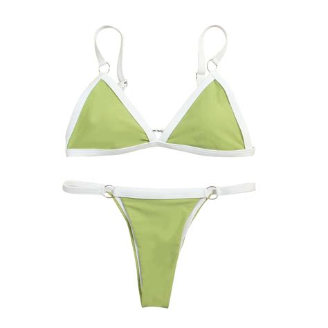 Giftesty Swim Suits For Women Women Bandeau Bandage Bikini Set Push Up Brazilian Swimwear