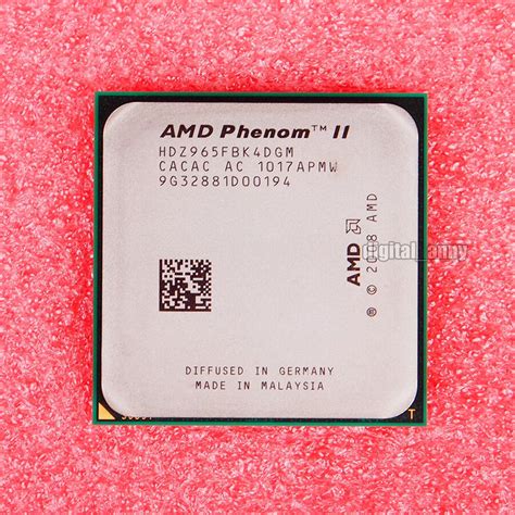 AMD Phenom II X4 965 3.4 GHz Quad-Core CPU Processor HDZ965FBK4DGM ...