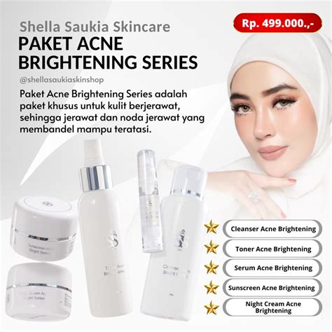 Jual Paket Acne Brightening Series Shella Saukia Skincare Shopee