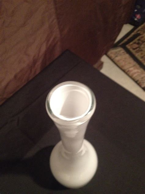 Tall All White Cased Glass Vase Collectors Weekly