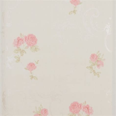 Papel De Parede Floral Nude Rosa Leroy Merlin