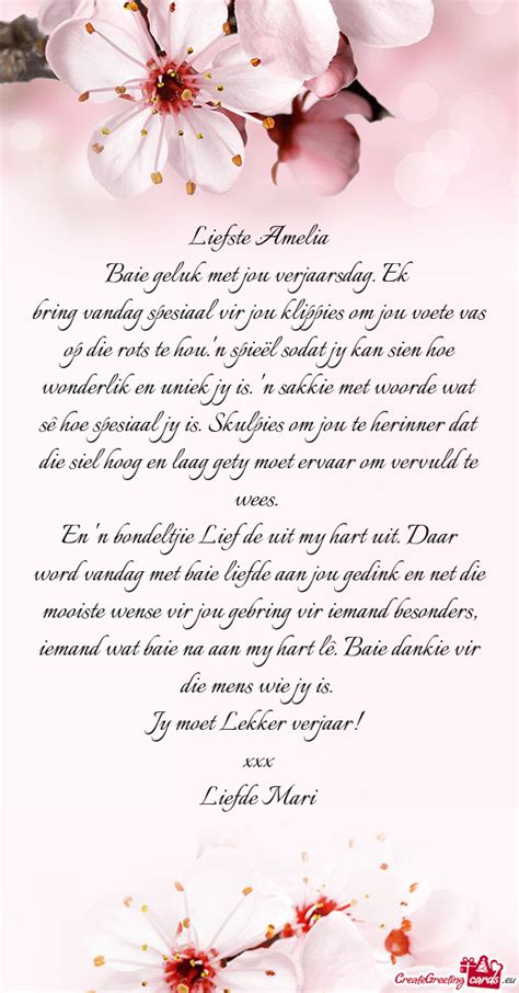 Baie Geluk Met Jou Verjaarsdag Ek Free Cards