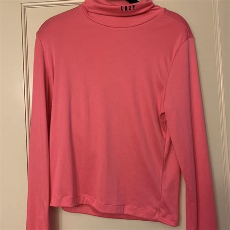 Hot Pink Lazy Oaf Size Uk Turtleneck Depop