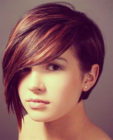 Photos Asymmetrical Long Pixie Hairstyles For Round Faces