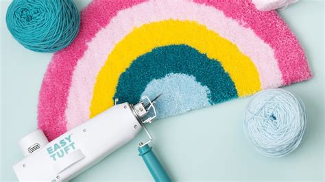 Easy Tuft Rainbow Rug Tutorial Youtube