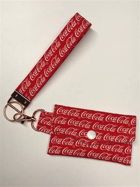 Coca Cola Wristlet Keychain Et Soft Wallet Porte Clés Etsy