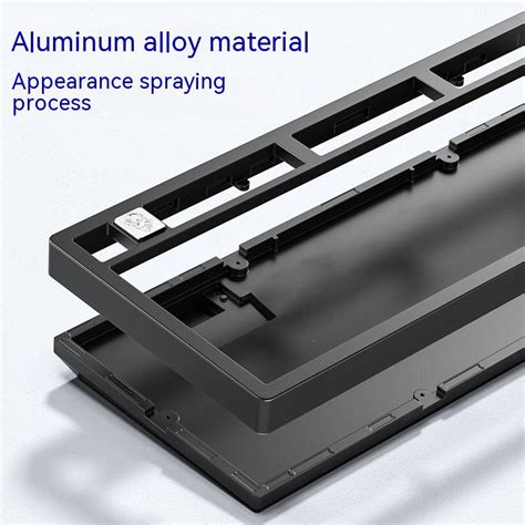 Leobog Hi Aluminum Barebone Keyboard Kit Rgb Light Hot Swappable Custom Keyboard With Knob