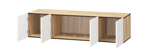 Шкаф распашной Смарт белый — дуб крафт 160 см