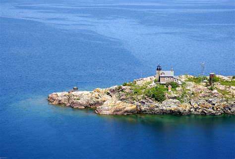 Granite Island Lighthouse in Off Marquette, MI, United States