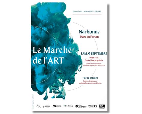 narbonne le marche de lart de retour sur la place du forum le