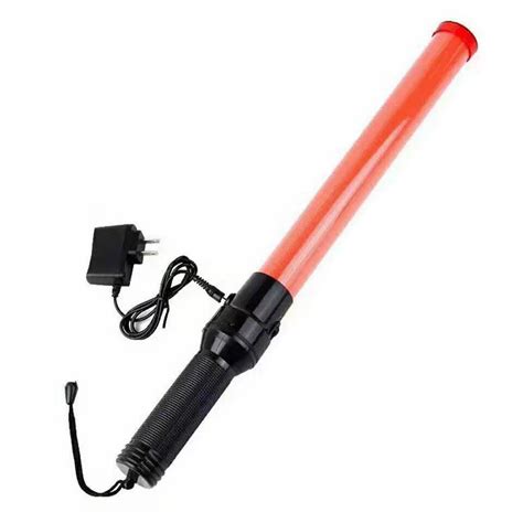 540mm Rechargeable Led Traffic Warning Wand Red Blue Green Light 3w