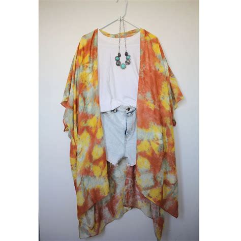 Women Swimsuit Cover Up Bathing Suit Kimono Beach Dress Ivory Chrysanthemum Bikini Swim Coverup