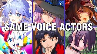 Honkai Star Rail All Characters Japanese Voice Actors Same Anime