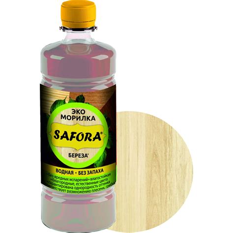 Морилка для дерева SAFORA водная, береза, 500 мл 001 - выгодная цена ...