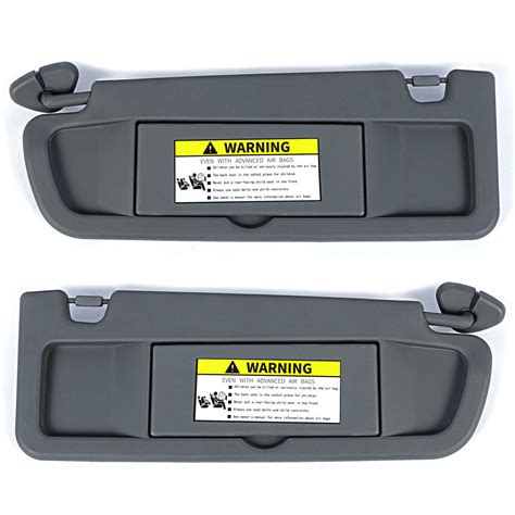 Pair Sun Visor Dark Gray For 2006 2011 Honda Civic Visors Left And Right