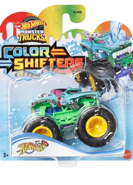 машинка Hot Wheels Monster Truck меняющая цвет Hotweiler HMH купить с доставкой по выгодным