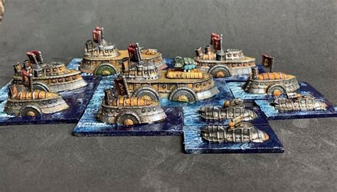 Fantasy Naval Dwarf Fleet The Wargames Website Naval Custom Board