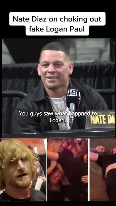 Nate Diaz On Chocking Fake Logan Paul Youtube