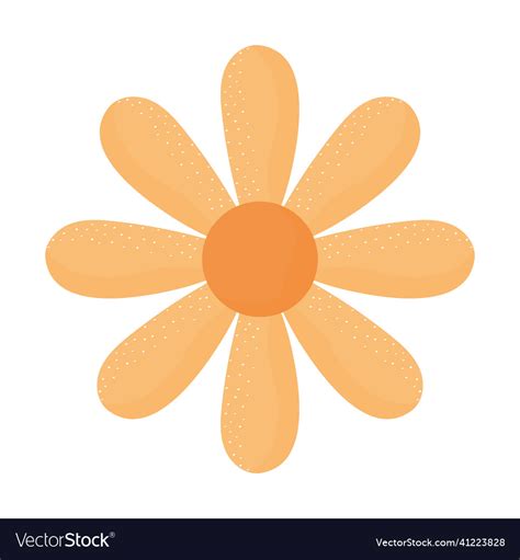 Yellow flower Royalty Free Vector Image - VectorStock