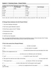 Teachers Bung Present Perfect