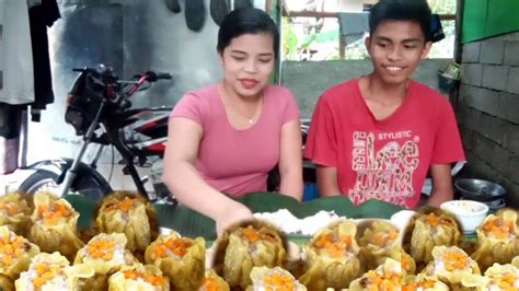 Pcs Siomai Inubos Namin Sa Minutes Lang Siomai Mukbang Youtube