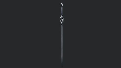 3D model Blue Fantasy Sword VR / AR / low-poly | CGTrader