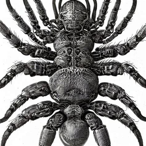 Detailed drawing of alien spiders From Art Forms in | Stable Diffusion ...